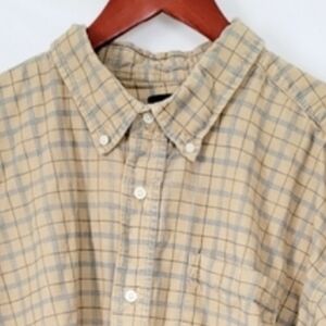 Ivy Crew Mens Cordoroy Plaid Shirt XXL